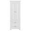 Tall Storage Cabinet With Two Drawers & 3-Height Adjustable Shelf – Perfect For Bathroom And Office