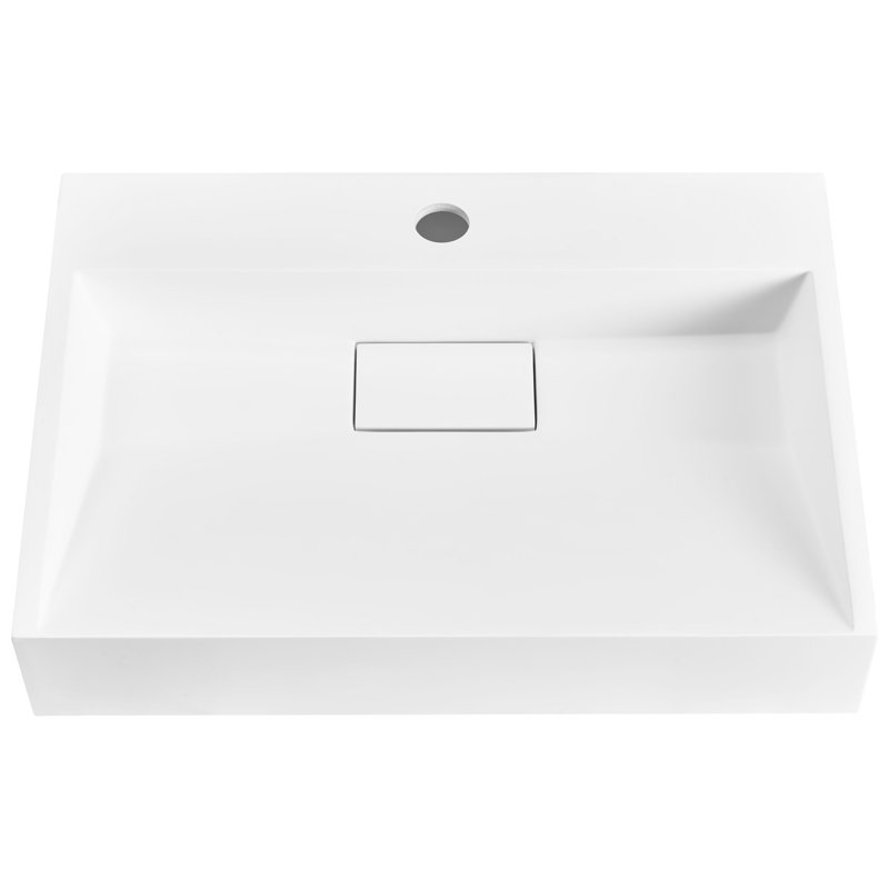 Wall Hung Basin QUENKO, 1, 600cm H x 380cm W x 120cm D, White