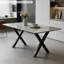 Pieds de table en métal de type X de 28 pouces