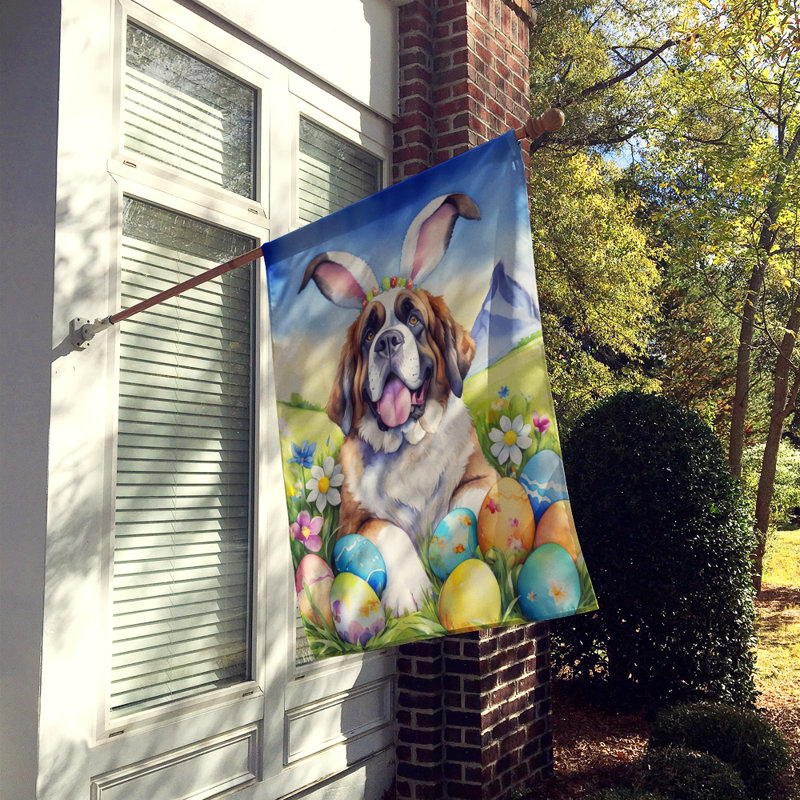 Easter Egg Hunt Double Sided 40'' H x 28'' W Polyester Easter House Flag