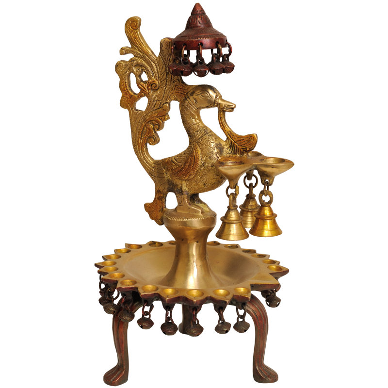Draedyn 14'' Brass Novelty Floor Lamp
