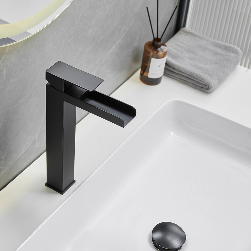 Waterfall Single Hole Single Handle Bathroom Vessel Sink Faucet