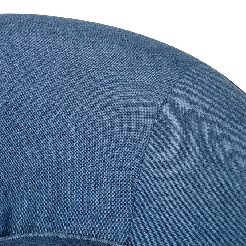 Fauteuil d'appoint Amdanda, Lin bleu marine