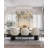 Modern 5 Light LED Gold X Shade Chandelier