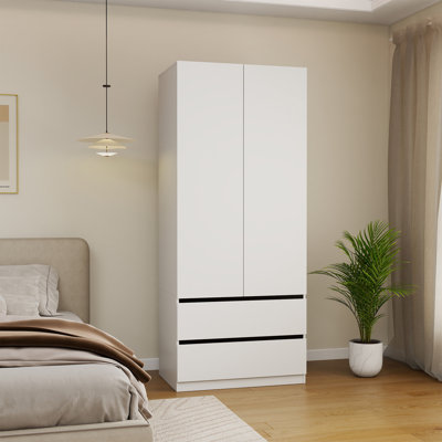 Armoire penderie 75 "avec 2 tiroirs