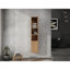 Armoire latérale de salle de bain 24 po avec portes à fermeture douce, montage flottant