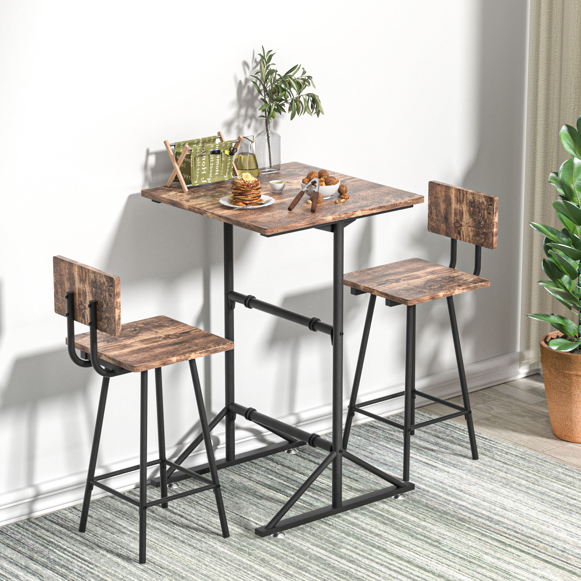 17 Stories Counter Height Drop Leaf Dining Set & Reviews | Wayfair