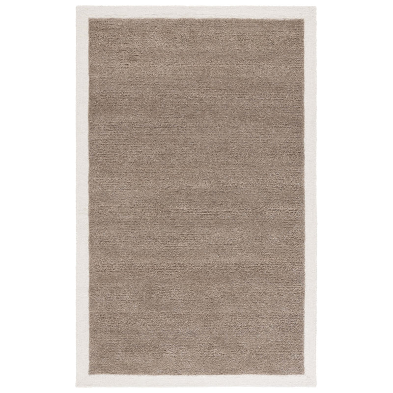 Metro Hand Tufted Wool; Cotton Solid Color Indoor Rug, Rectangle 3' x 5'