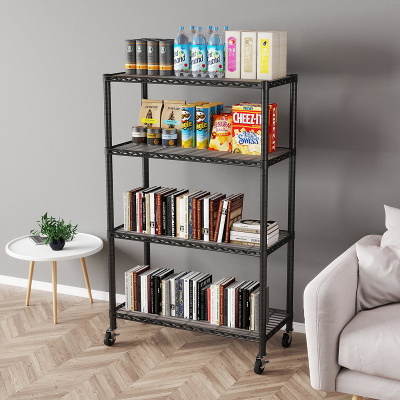 Rayonnage Becka, H 57,7 po x l 36 po x P 14 po, Noir