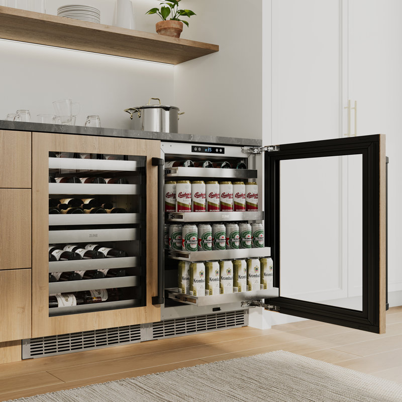 23.88 44 Bottle Wine Refrigerator, Matte Black