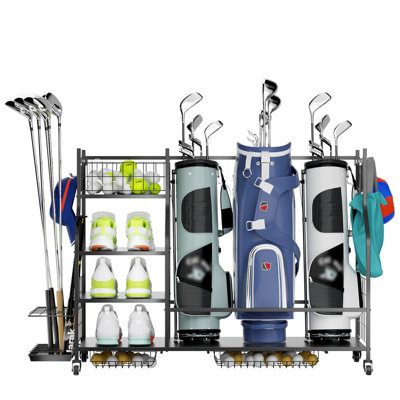 Golf Bag Storage Garage OrganizerGolf Club Bag Storage Rack for Garage Extra Storage Rack for Golf ClubsGolf Bag Organizer Fit for GarageShedBase Golf Bag Storage Garage OrganizerGolf Club Bag Storage Rack for Garage Extra Storage Rack for Golf ClubsGolf Bag Organizer Fit for GarageShedBase