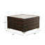 Ensemble de mobilier d'extérieur en osier PE, canapé modulaire en rotin de patio avec coussins