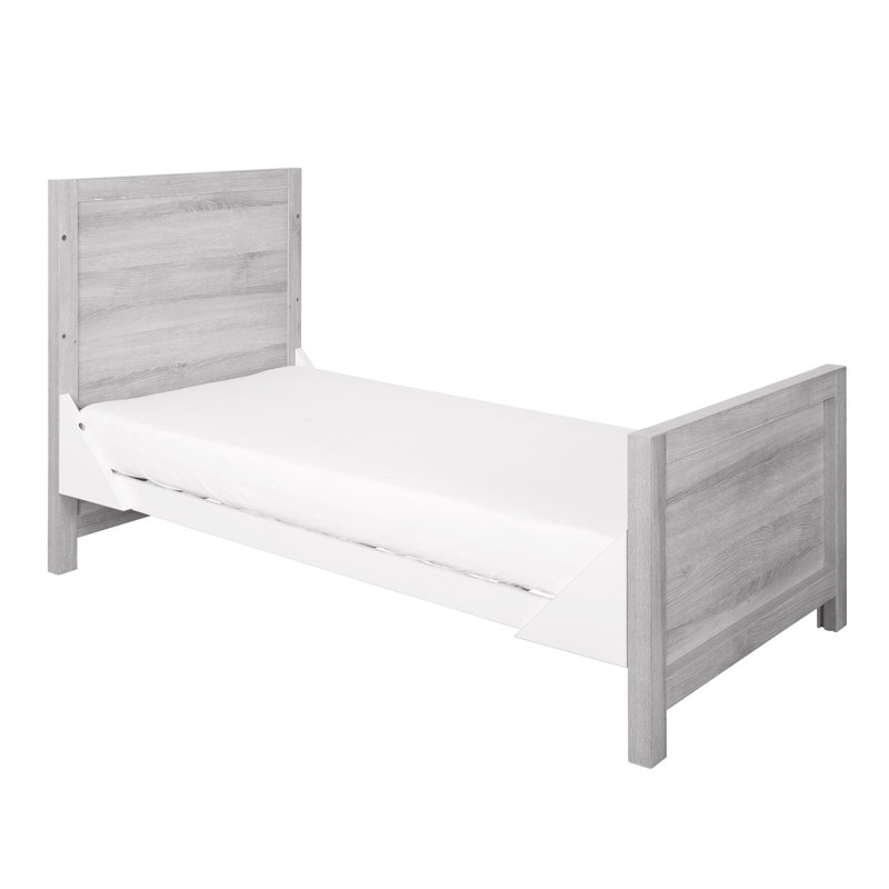 Tutti Bambini Modena 3-in-1 Cot Bed, White/Grey Ash