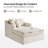 Berte 45" W Modern Farmhouse Corduroy Slipcovered Chaise Lounge with 3 Pillows-103967793