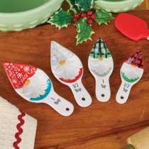 Holiday Gnome Measuring Cups or Measuring Spoons-Set of 4 Measuring Spoons  