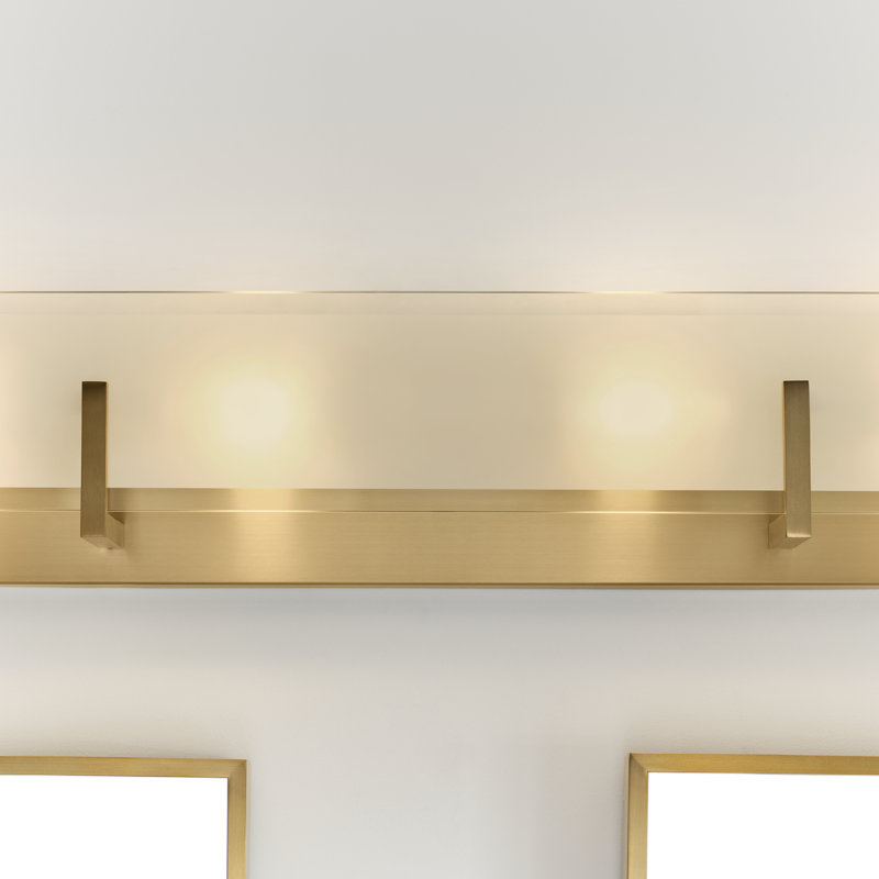 Syll Bath Bar, No Bulb Included, Satin Brass, 4-Light