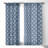 Jacqueline Maldonado Watercolor Shibori Indigo 1pc Blackout Window Curtain Panel