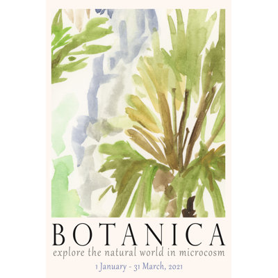 Tanzy Botanica Exhibition Poster III 1 Piece Wrapped Canvas Wall Art