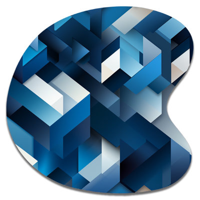 Dagnen - Abstract Irregular Metal Wall Art