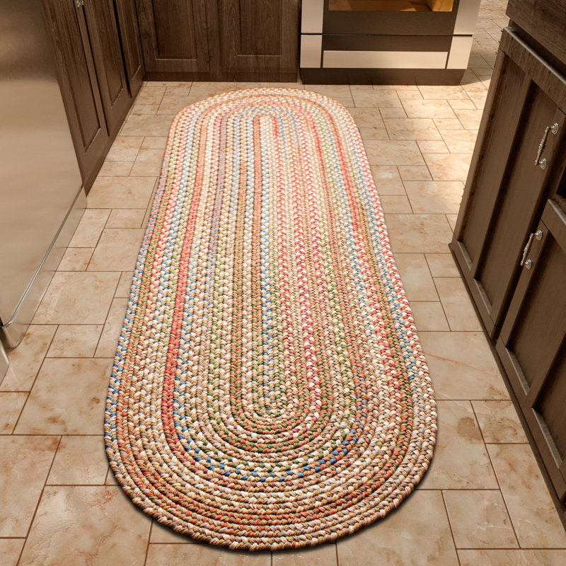 Tapis tressé beige/naturel straw Inbal, Ovale 2 pi x 8 pi
