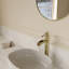 Robinet de lavabo de salle de bain monocorps et or monocommande SoftStream