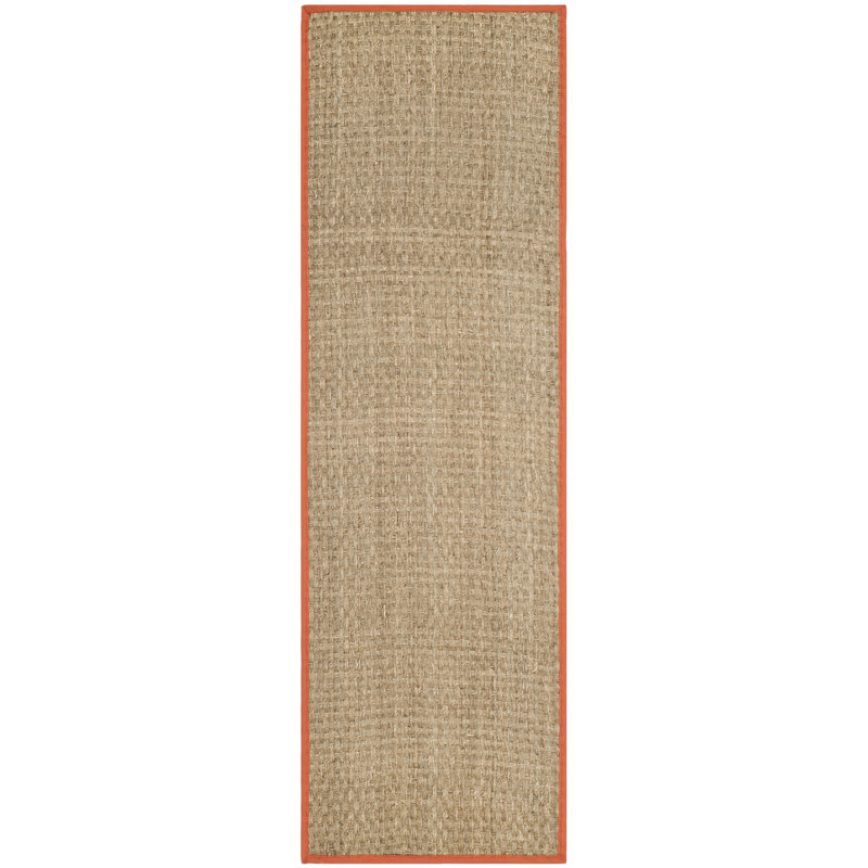 Morrisville Natural Fiber Seagrass Solid Color Rug, Runner 2'6" x 10'