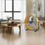 30 In. 3 Speed Yellow Heavy Duty Metal Industrial Drum Fan, Air Circulation