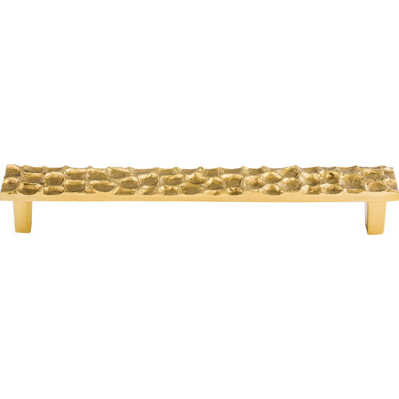 Cobblestone Bar Pull, Polished Brass, 7 9/16" Center to Center