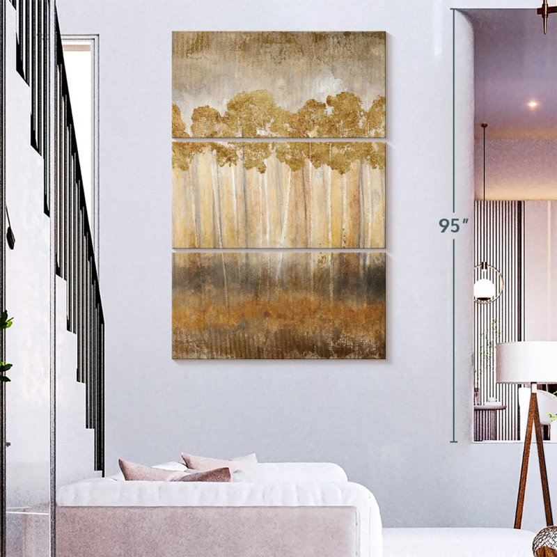 Avery Golden Horizon Trees, 74" H x 48" W