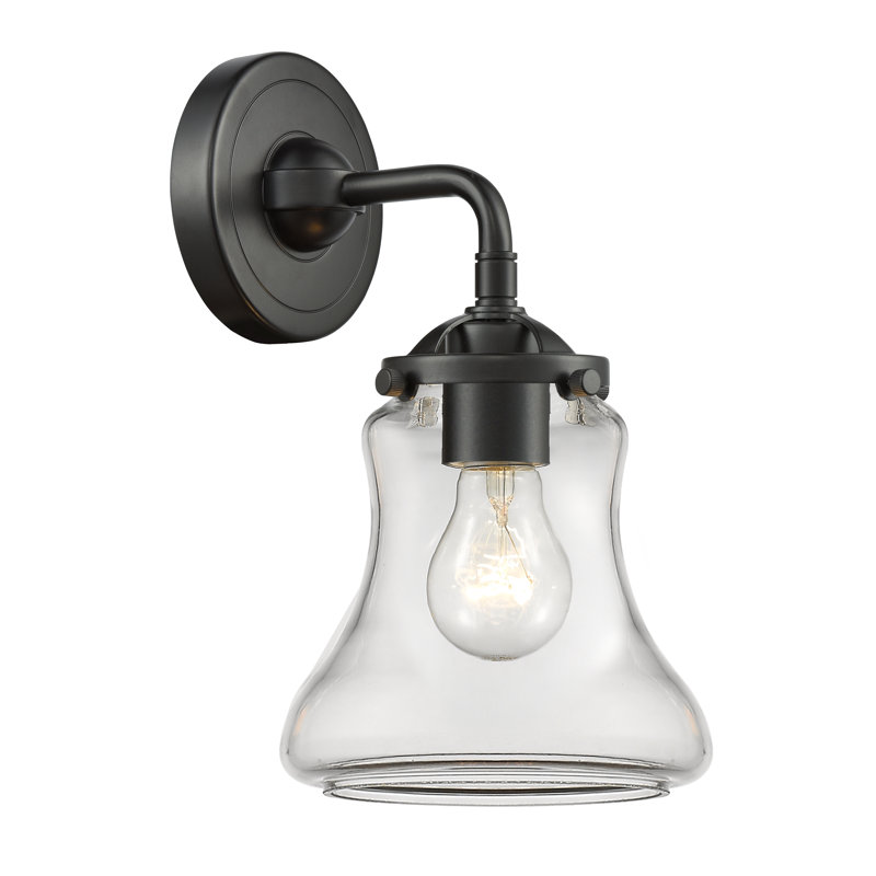 Applique murale articulée 1 lumière Edda, Blanc mat, Ampoule DEL 6 watts Vinage, Bronze huilé