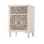 Table de chevet sculptée avec tiroir à fermeture en douceur et armoire Loftis l 18,4 po
