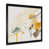 Impression noire sur toile encadrée