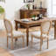 Ensemble de 2 chaises de salle à manger de style français et chaises d'appoint-173762009