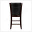 Ensemble de 2 chaises à hauteur de comptoir Modern Modern, similicuir brun foncé, finition espresso, bois franc massif