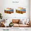 Montagne avec arbres, reproduction d'art sur toile-706972240