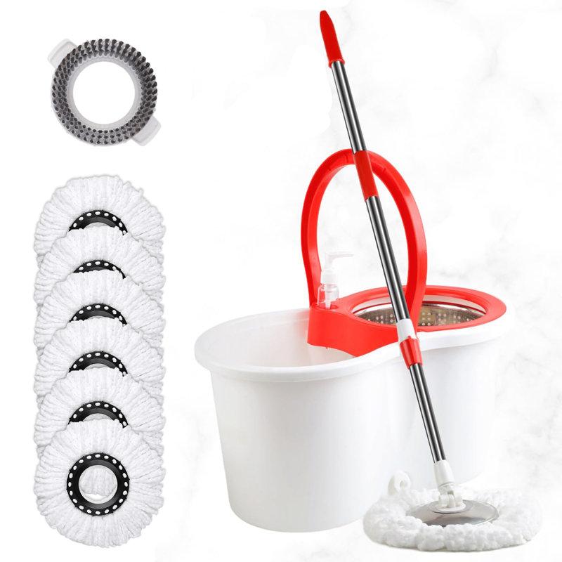 Ensemble de seaux avec essoreuse Spin Mop