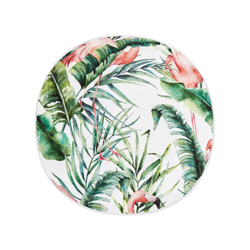 Alexiona Ellera Indoor / Outdoor Floral Circular Scatter Cushion With Filling