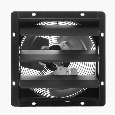 10 in Shutter Exhaust Fan with Smart Programming Controller Wall Mount