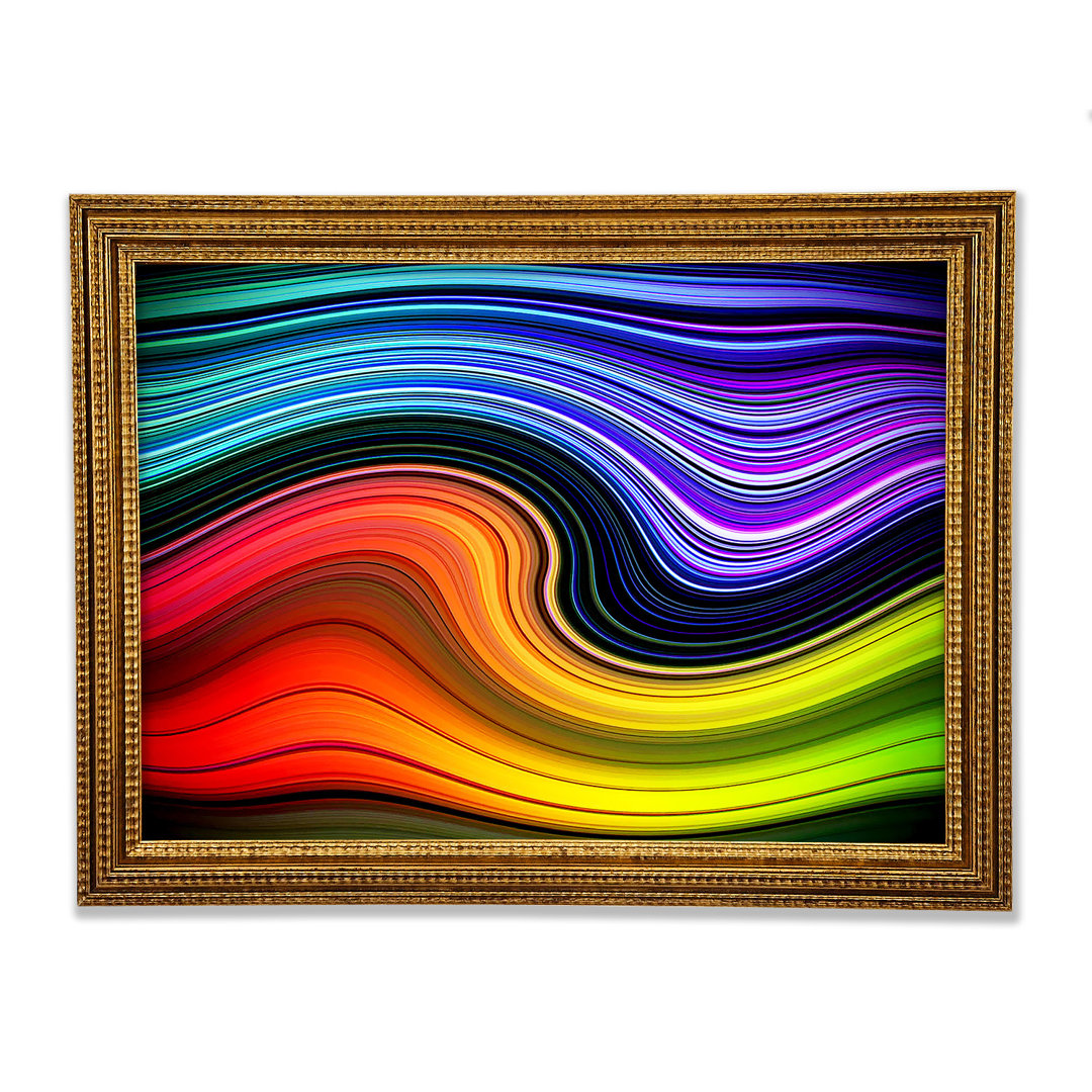 Gerahmtes Leinwandbild Rainbow Flow