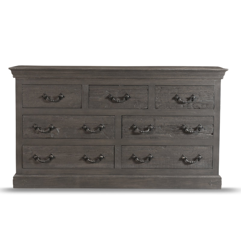 Commode 7 tiroirs Bibbins, Gris