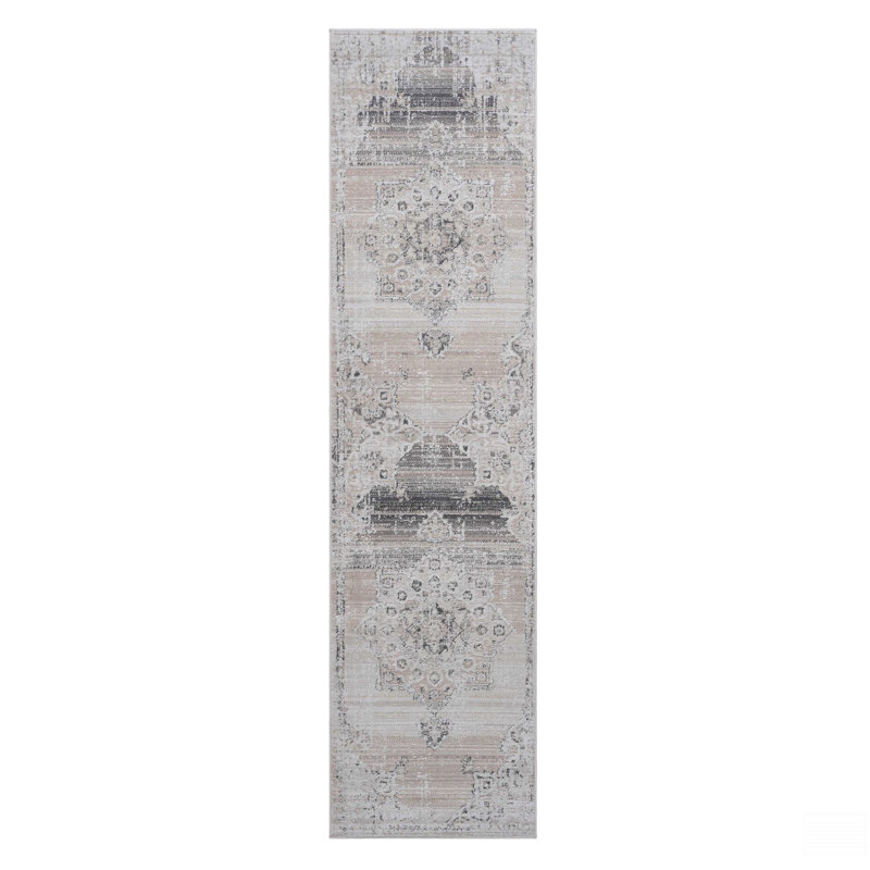 2X8 Medallion Runner Rug, Runner 2'2" x 8'