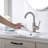 Single-Hole Single-handle Bathroom Faucet with Drain Assembly
