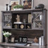 60" Farmhouse Executive Desk With Drawers,Wood Home Office Desk With Charging Station, Keyboard Tray