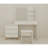 Led Lighted White Beauty Vanity With Mirror, Storage Compartments, And Stool, Material, 54.97 In Depth, 15.33 Width Makeup Drawers, Ergonomic In Small Bathrooms, , 105.15 Lb
