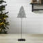 Arbre de Noël en métal galvanisé avec base 16x5x3