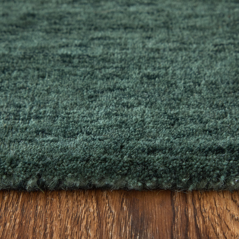 Alham Modern Solid, Green, Runner 2'6" x 8'