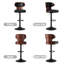 Bois moderne - Tabourets de bar réglables d'appoint-2109158690