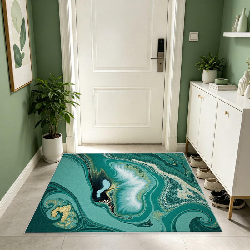 Slate Grey Native Diamond carpet-easy to clean, machine-washable, soft and comfortable; suitable for door mats, kitchens, living rooms, bedrooms, corridors, and laundry areas. Easy to clean, durable carpet for home decoration.