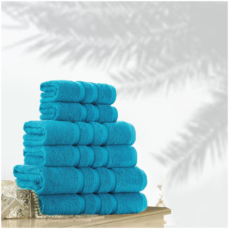 Zero 2 Piece Bath Towel Same-Size Bale, Turqouise, Jumbo Bath Sheet - 2 Pack
