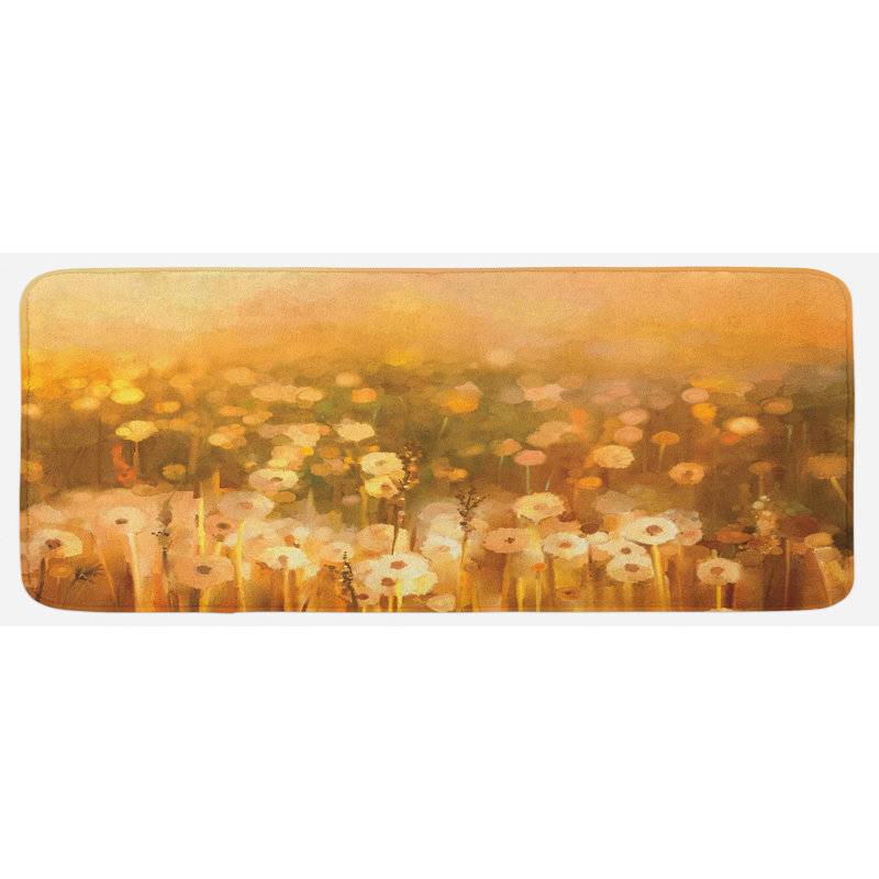 Cottage / Country Floral Synthetic Kitchen Mat